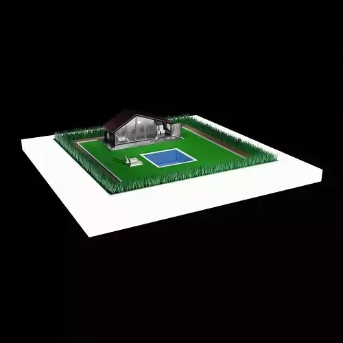 Naturistic Tiny House with Pool and Sunbeds