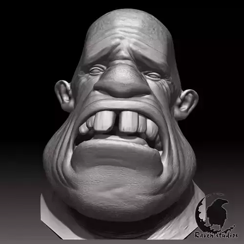 HD HEAD  GOON HEAD 3D print model