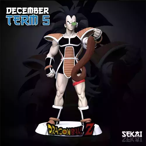 Raditz Sculpture Sekai 3D Models Ready for 3D printing