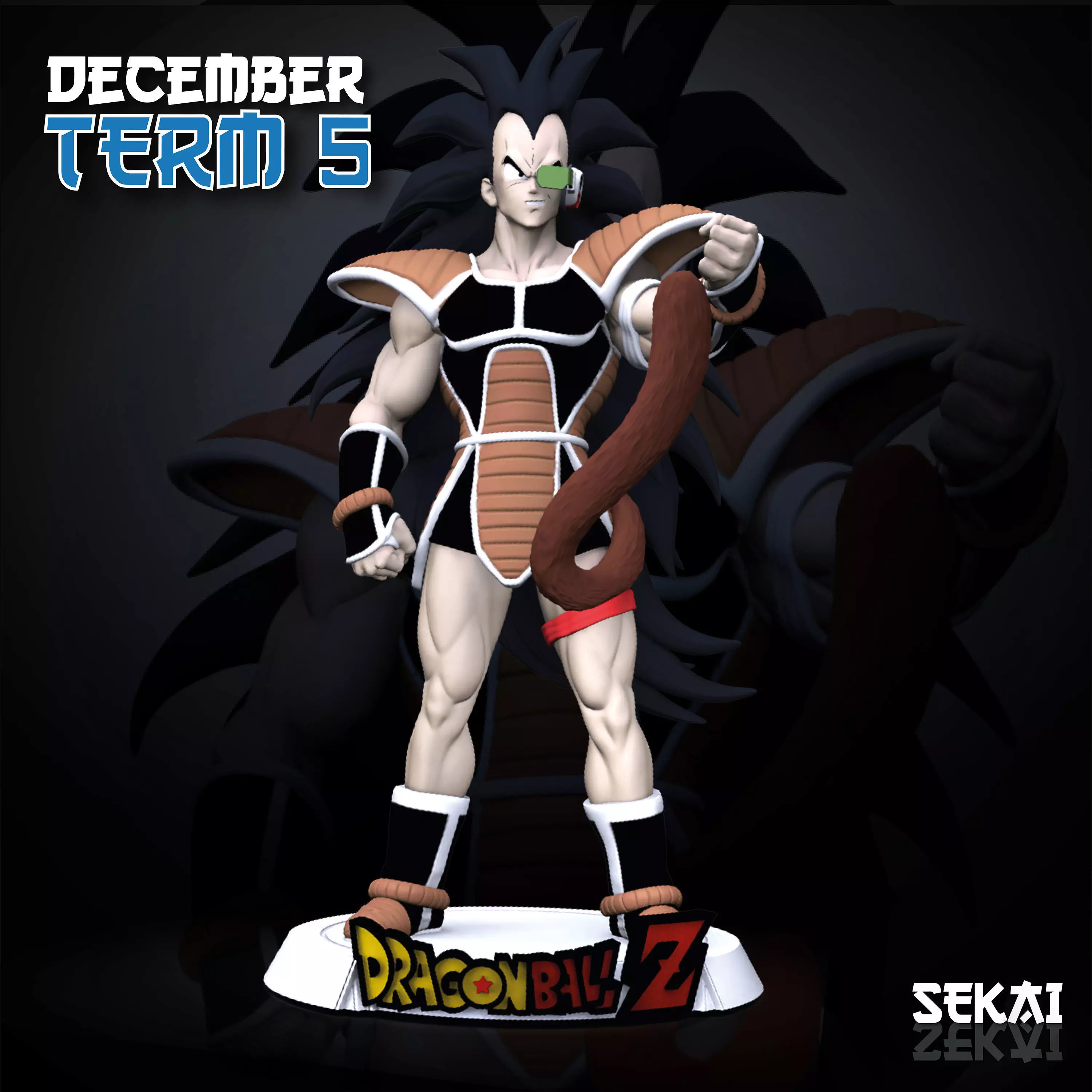 Raditz Sculpture Sekai 3D Models Ready for 3D printing 3D print model_0