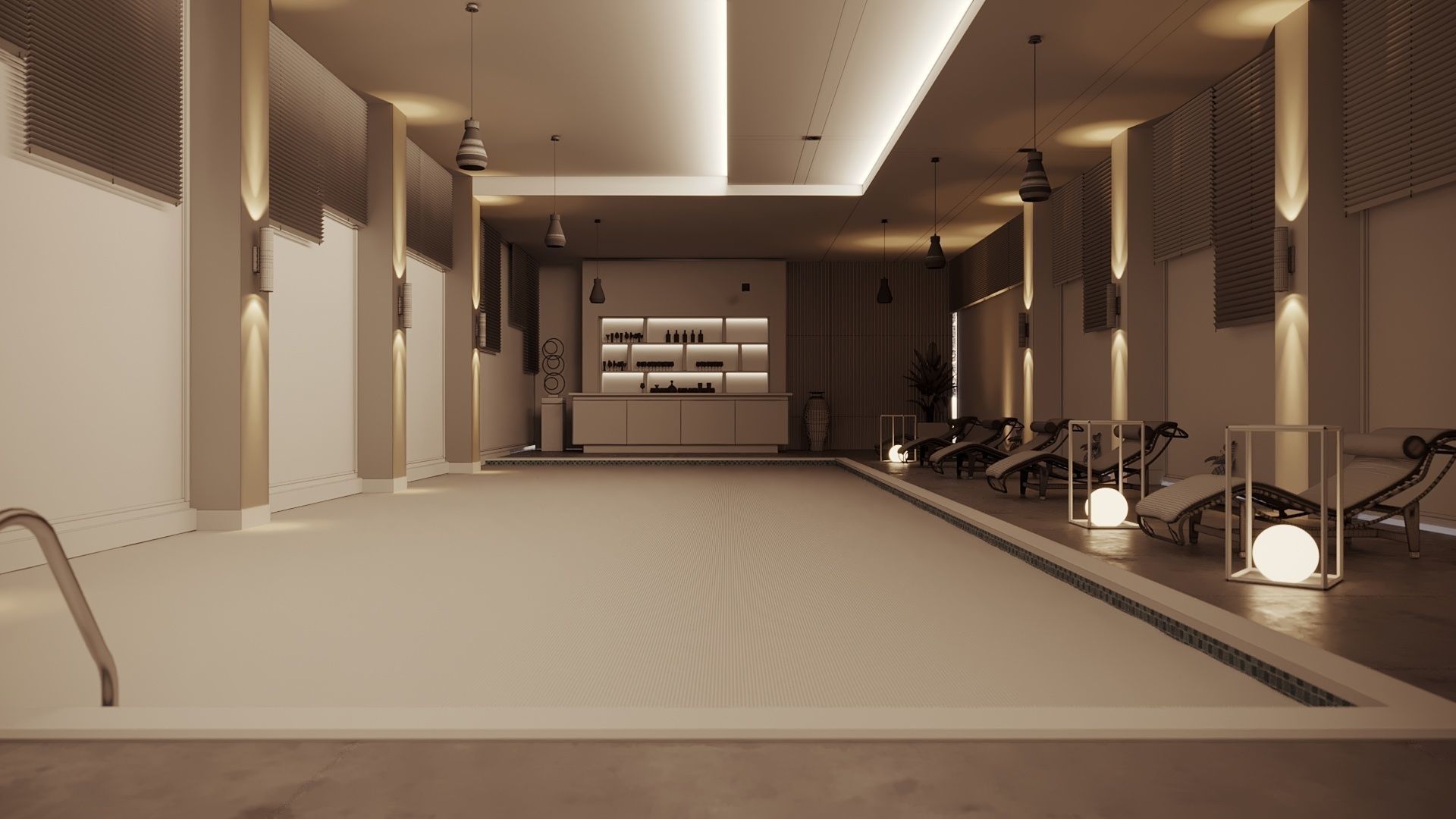 swimming pool 3d model  3D model_5