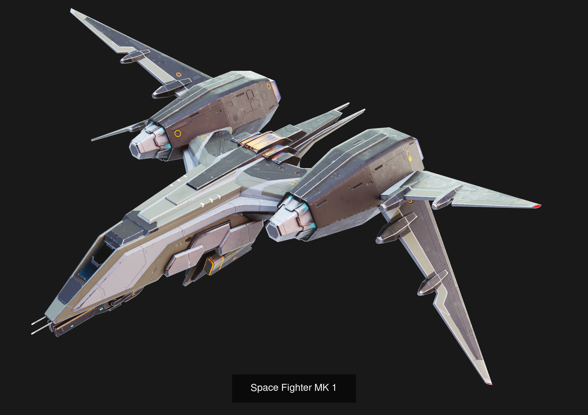 Game-ready sci-fi spaceships collection _4