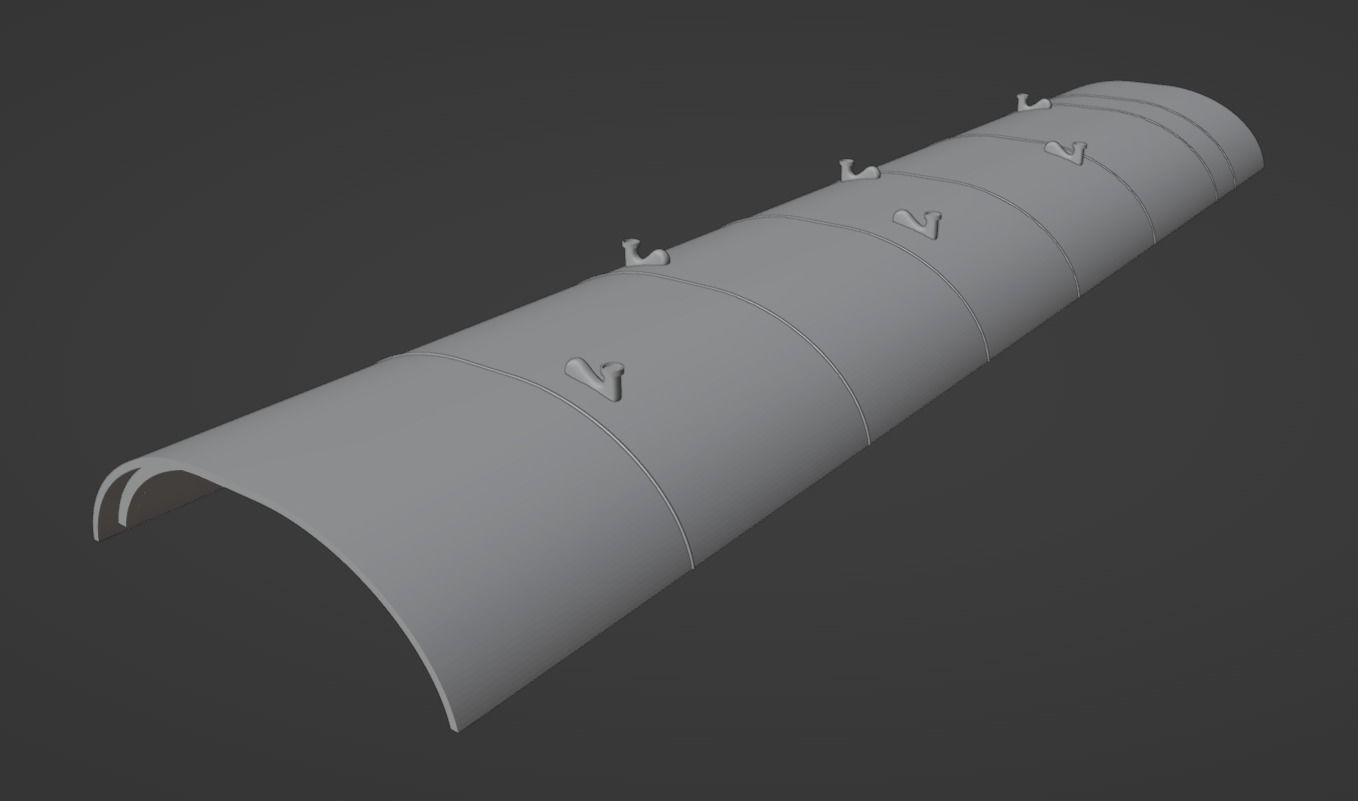 H0 1-87 scale passenger car Bi-29 Donnerbuechse 3D print model_9