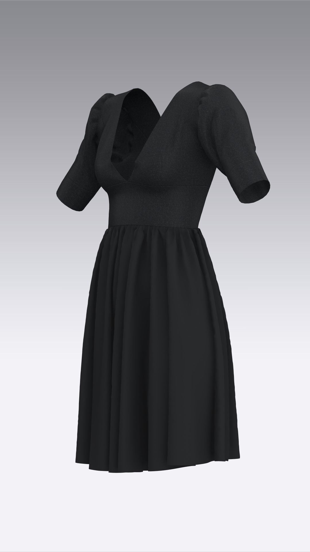 Dress Outfits MD CLO 3D ZPRJ ZPAC project files 3D model_34