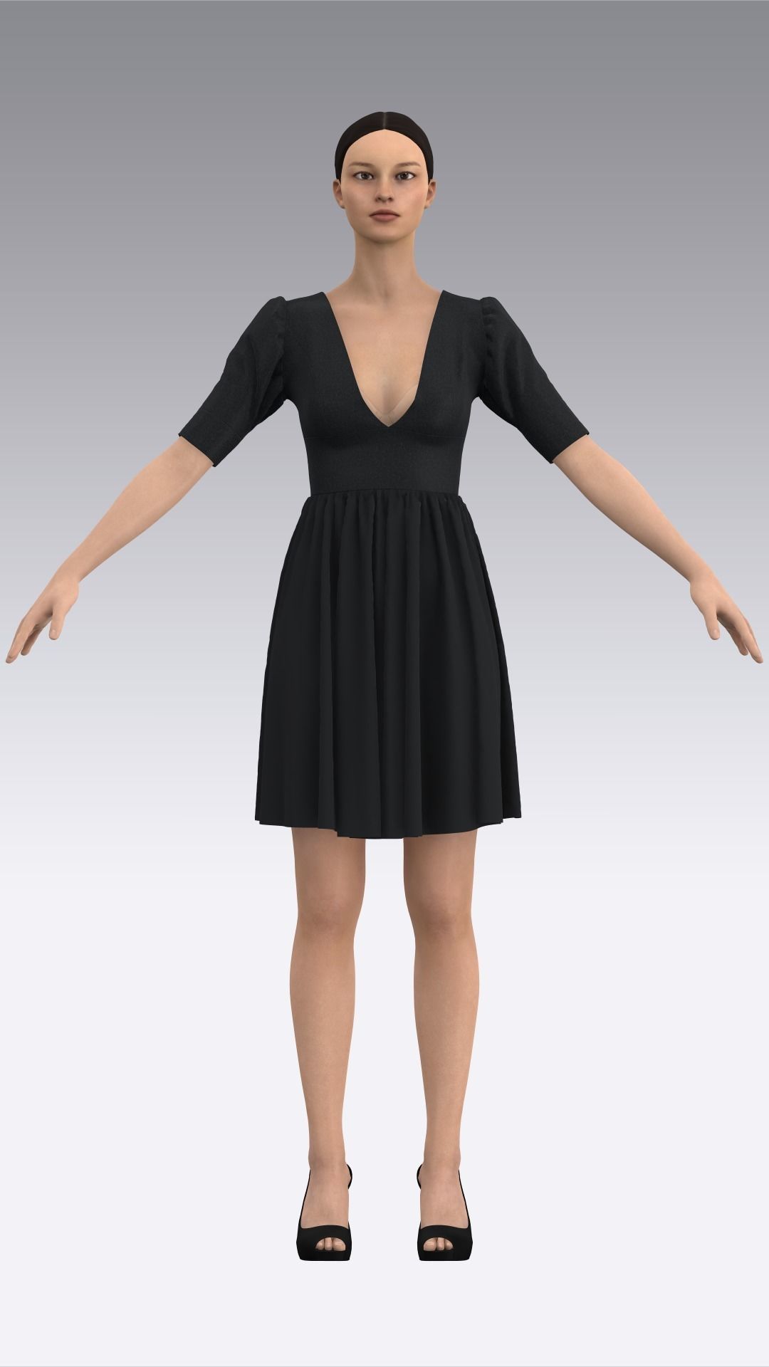 Dress Outfits MD CLO 3D ZPRJ ZPAC project files 3D model_25