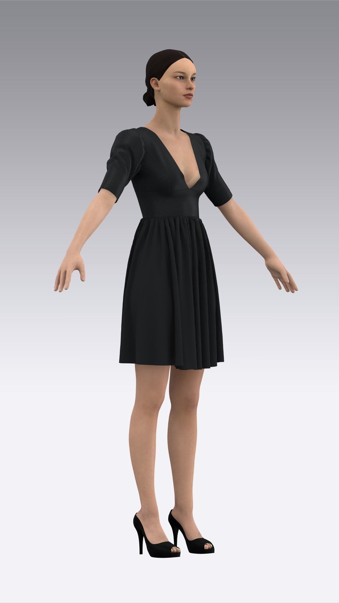 Dress Outfits MD CLO 3D ZPRJ ZPAC project files 3D model_29