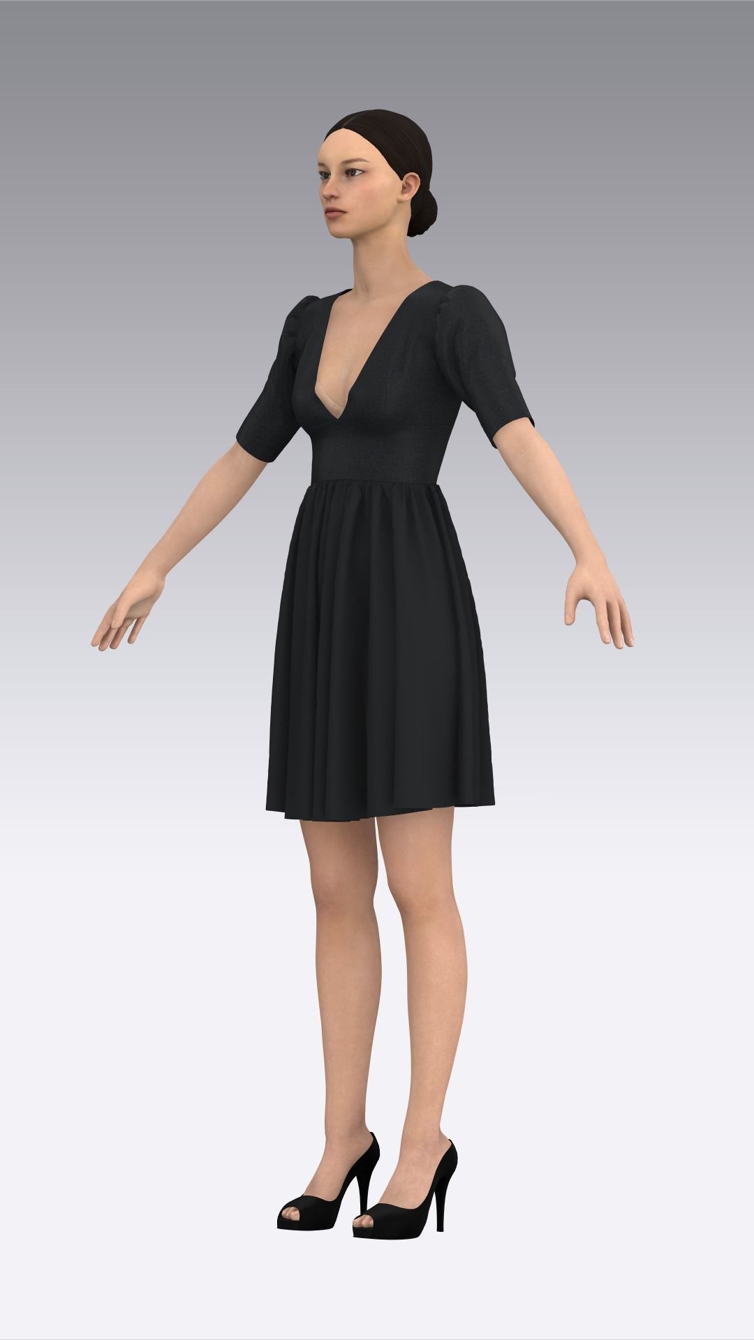 Dress Outfits MD CLO 3D ZPRJ ZPAC project files 3D model_12