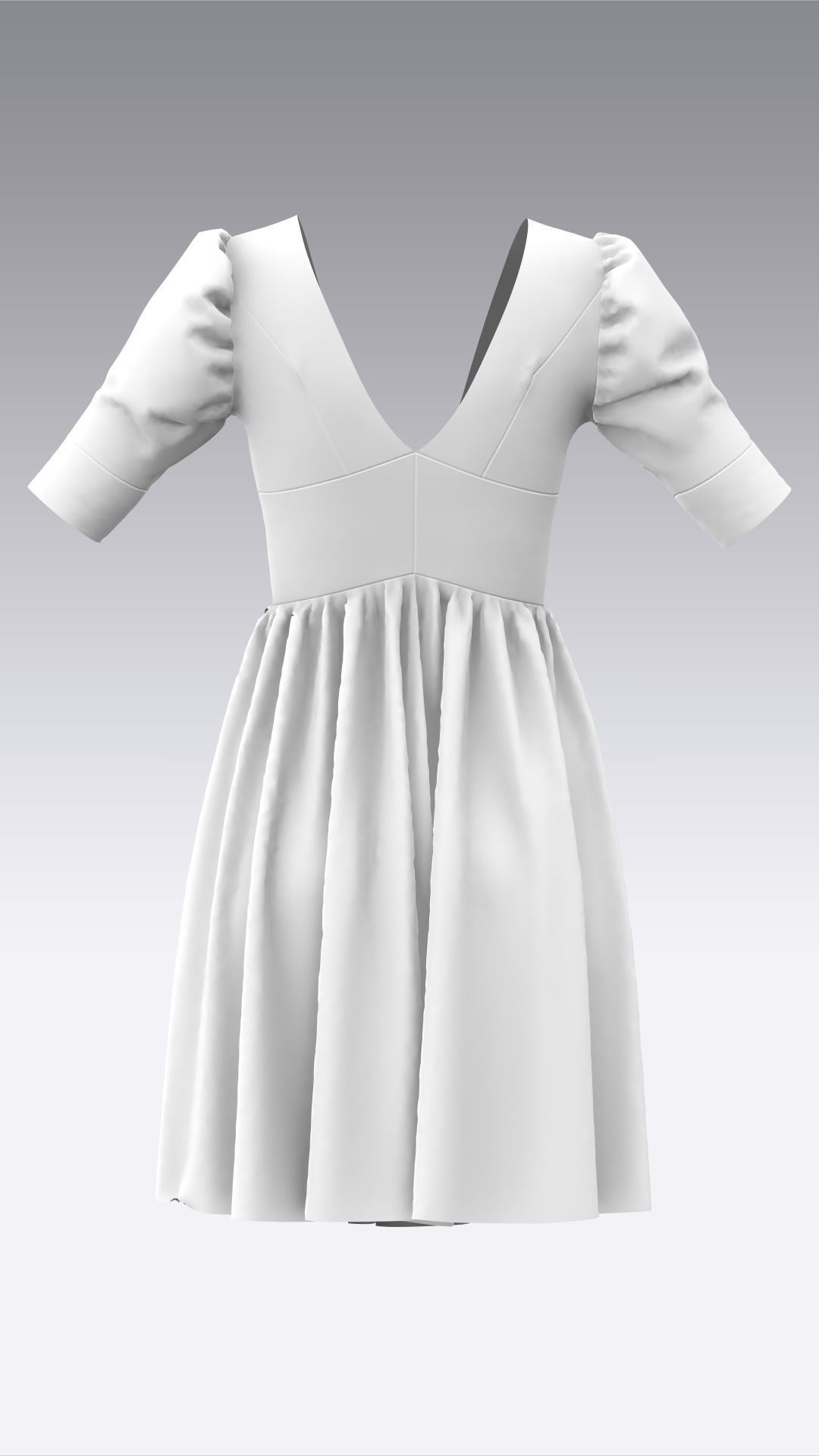 Dress Outfits MD CLO 3D ZPRJ ZPAC project files 3D model_8