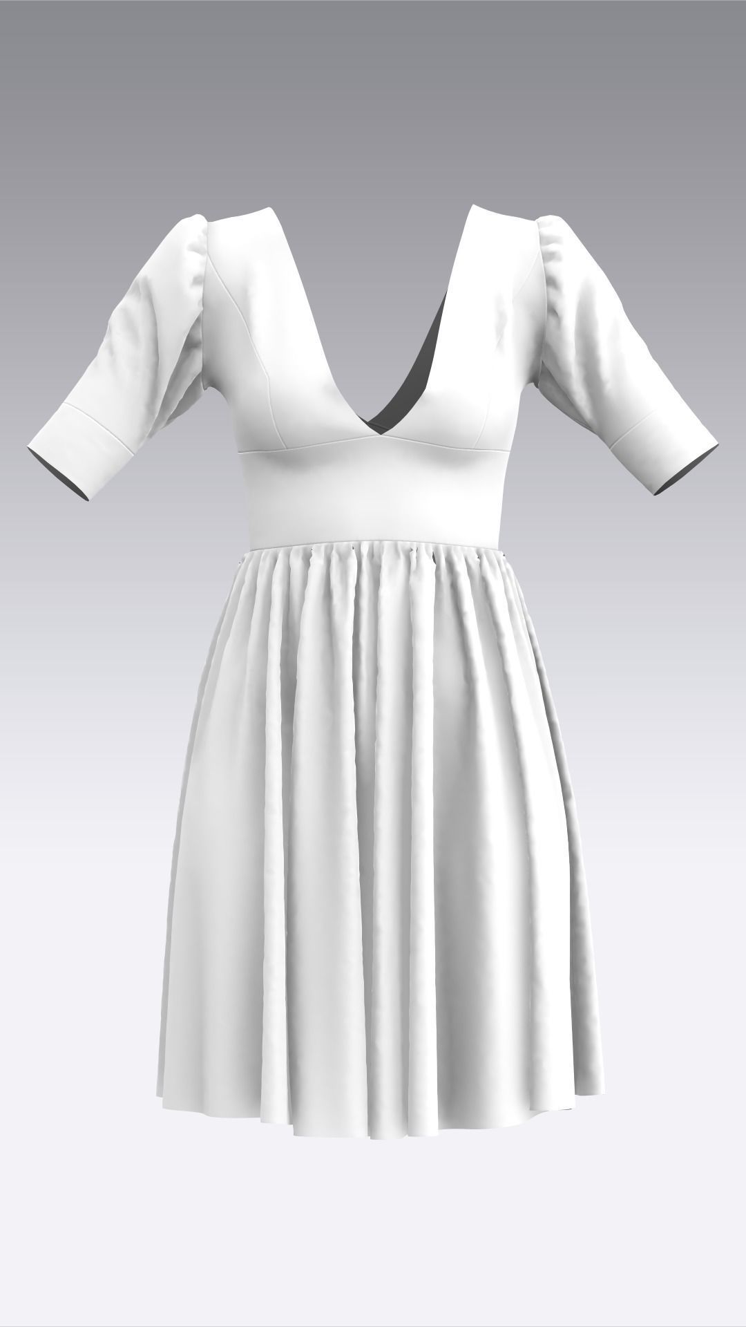 Dress Outfits MD CLO 3D ZPRJ ZPAC project files 3D model_19