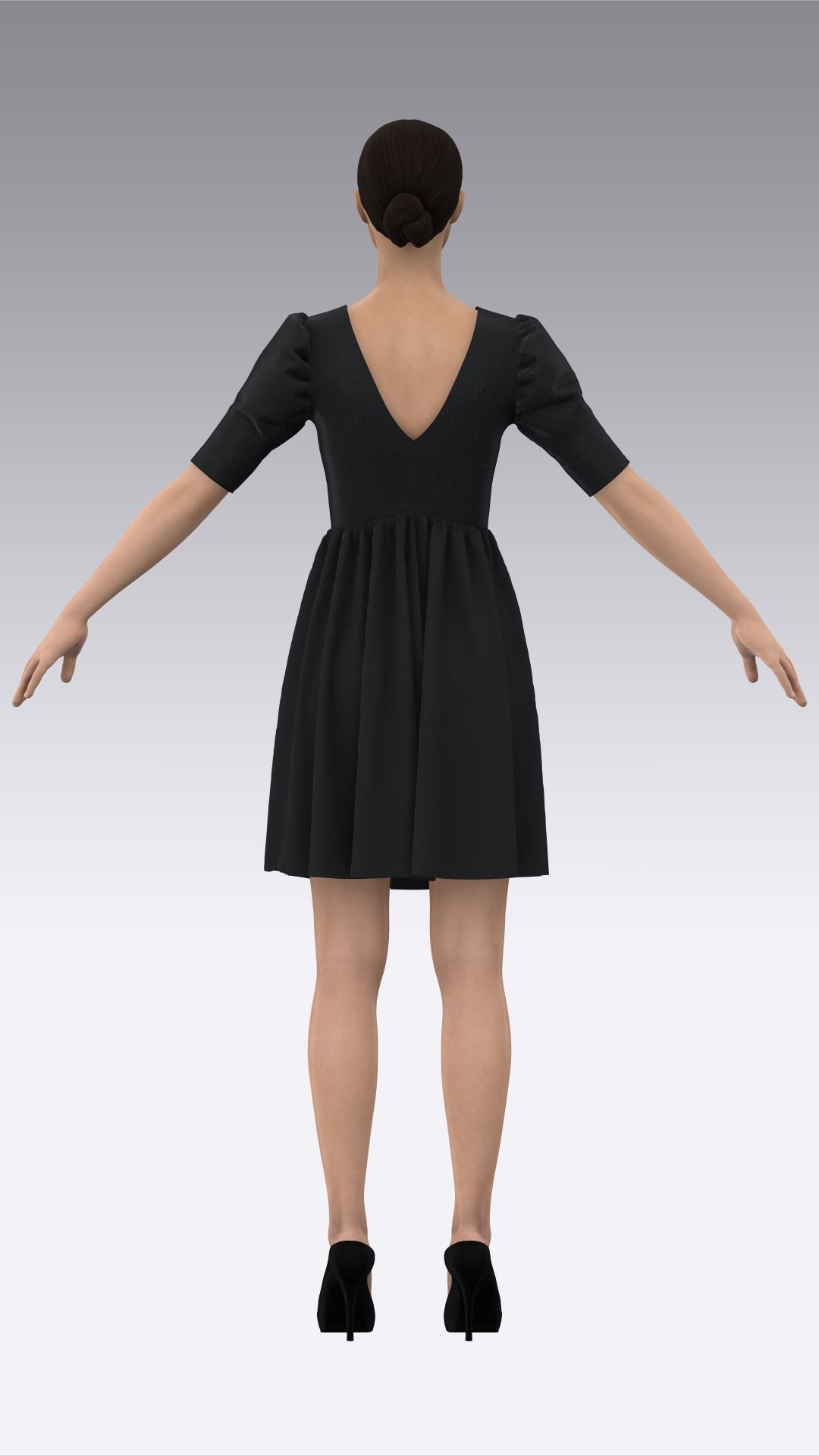 Dress Outfits MD CLO 3D ZPRJ ZPAC project files 3D model_24