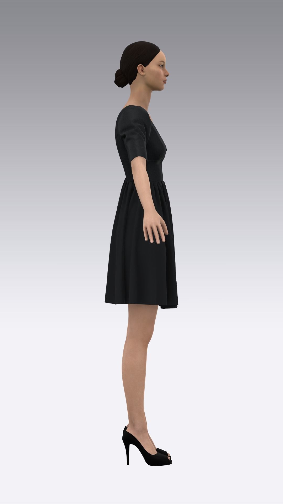 Dress Outfits MD CLO 3D ZPRJ ZPAC project files 3D model_9