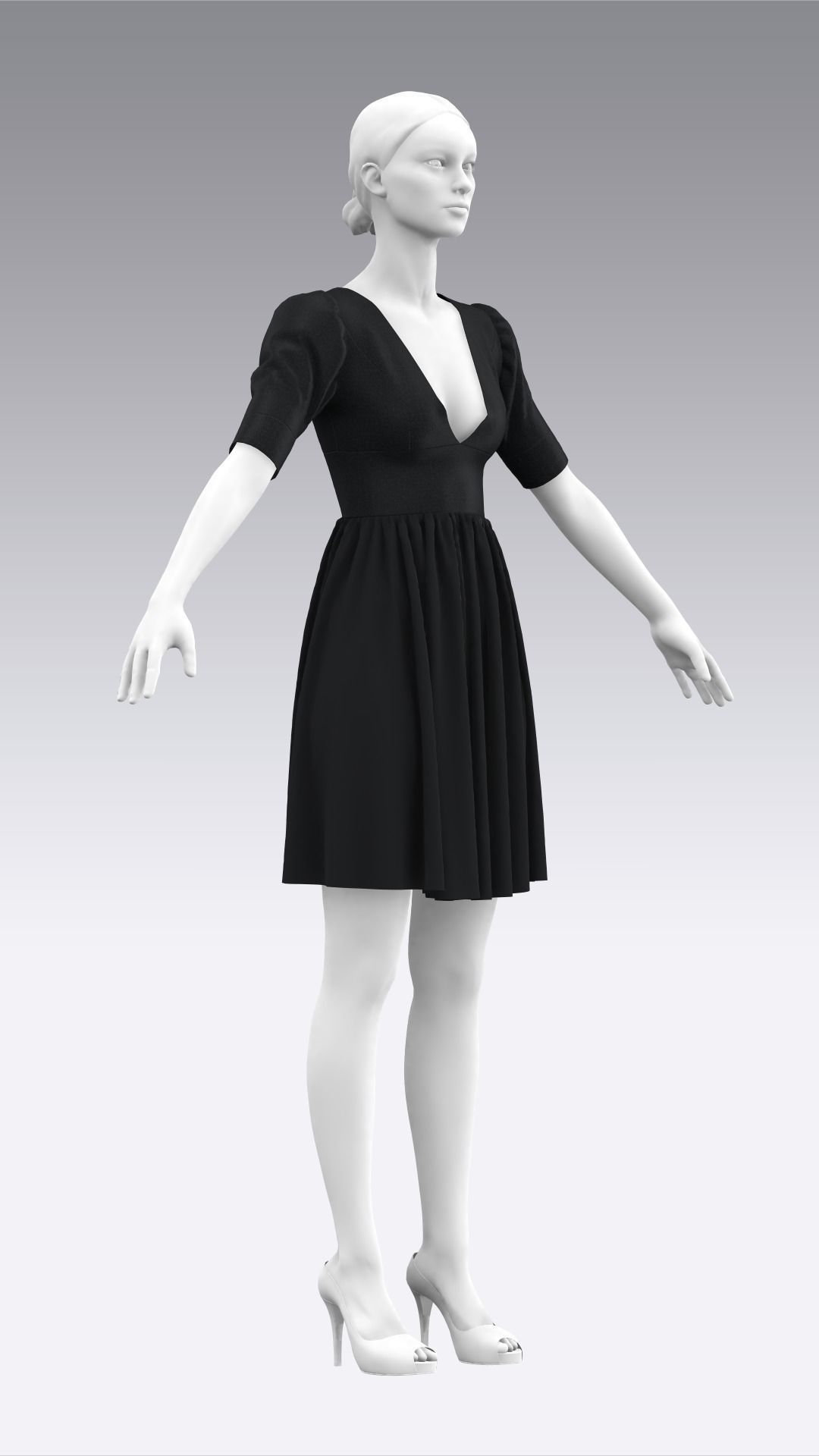 Dress Outfits MD CLO 3D ZPRJ ZPAC project files 3D model_22