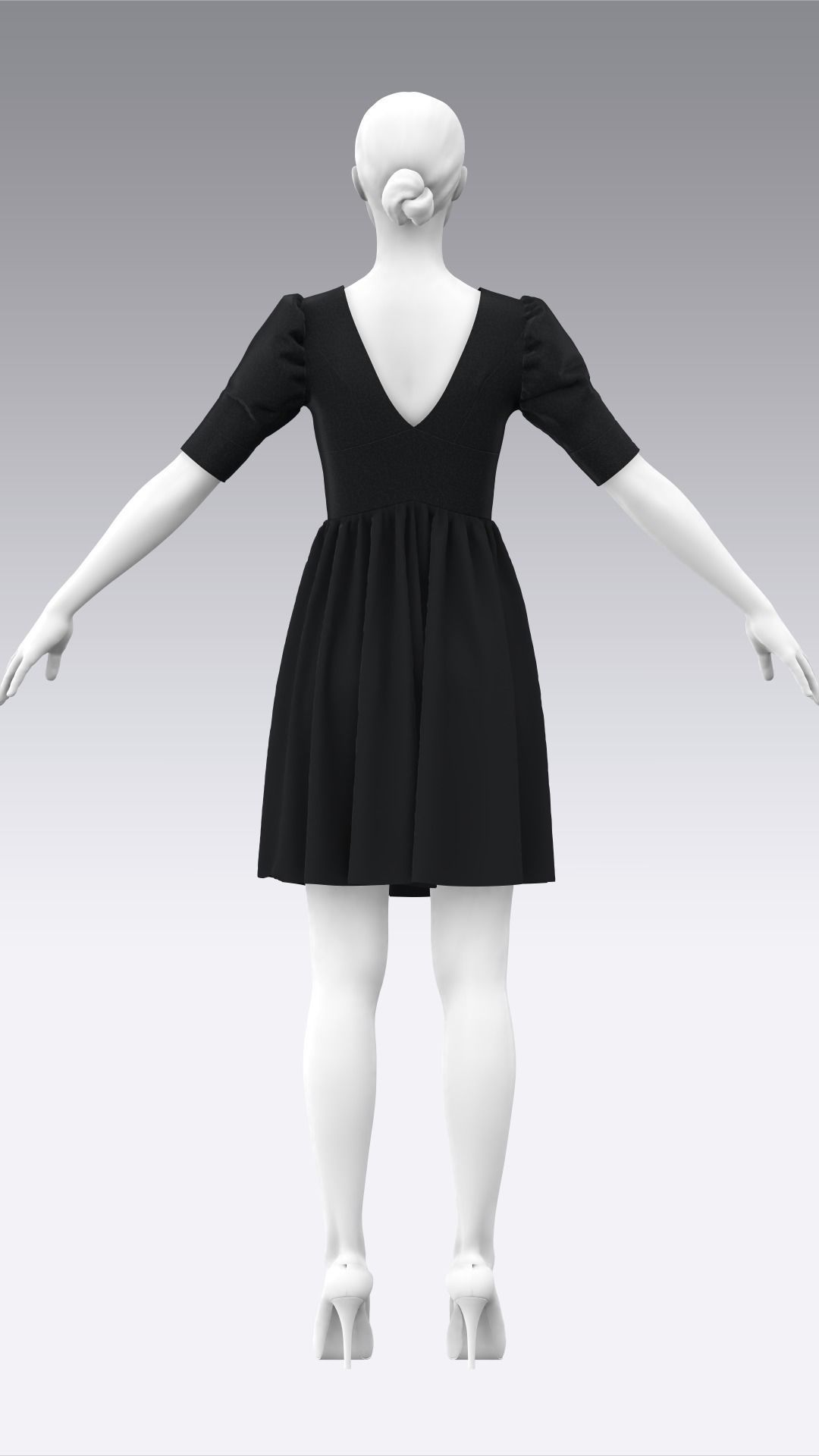 Dress Outfits MD CLO 3D ZPRJ ZPAC project files 3D model_10