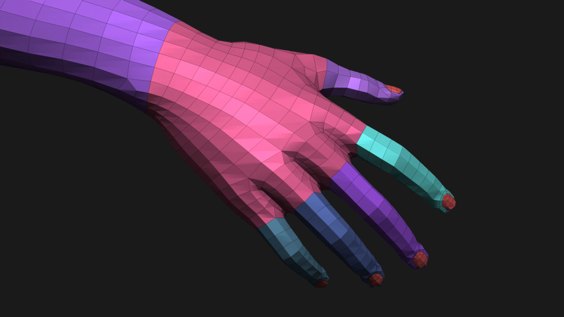 Realistic Man Body Basemesh Low-poly 3D model_41