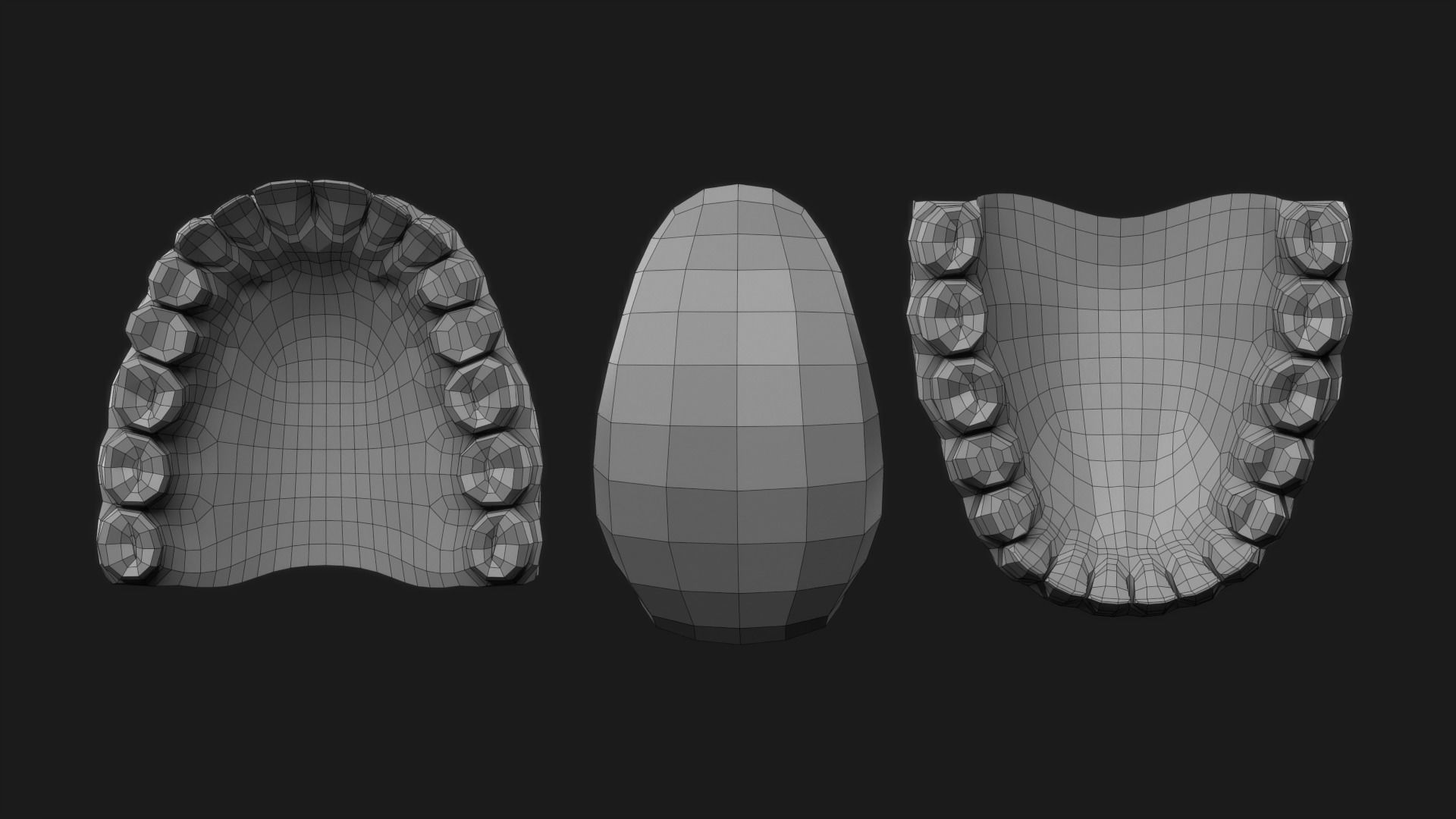 Realistic Man Body Basemesh Low-poly 3D model_17