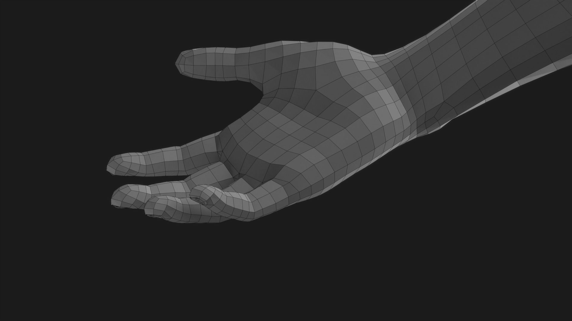 Realistic Man Body Basemesh Low-poly 3D model_27