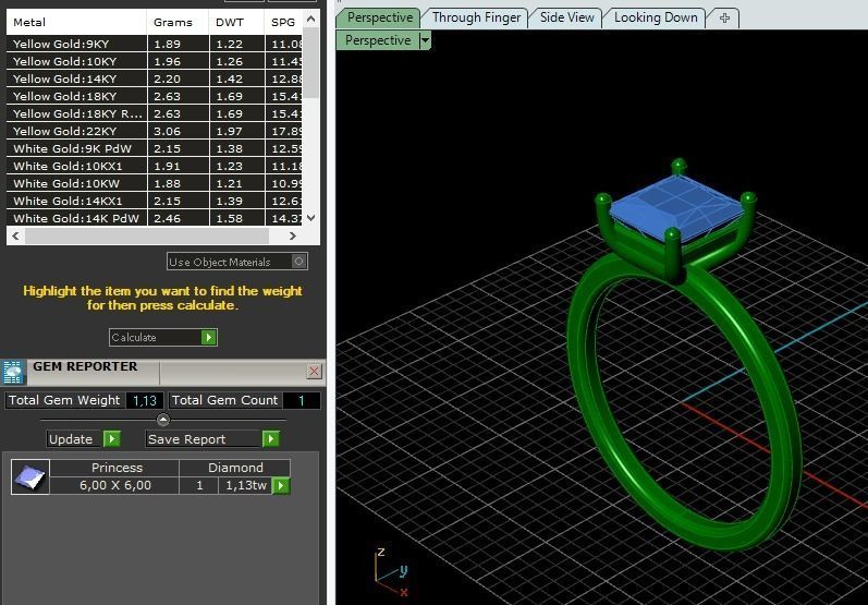 Ring 3d print model topaz engagement 3D print model_2