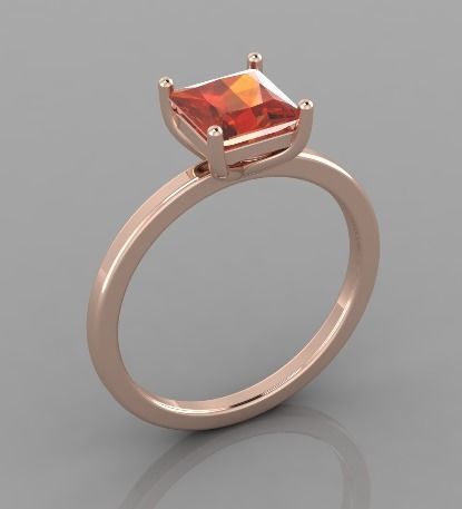 Ring 3d print model topaz engagement 3D print model_4