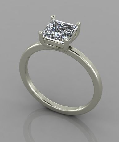 Ring 3d print model topaz engagement 3D print model_3
