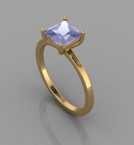 Ring 3d print model topaz engagement 3D print model_1
