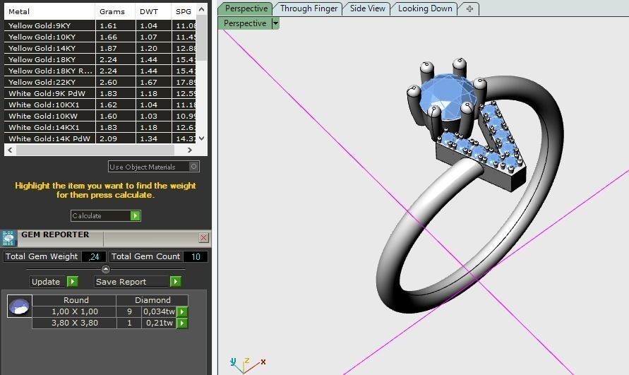 Women ring V 3d print model 3D print model_7