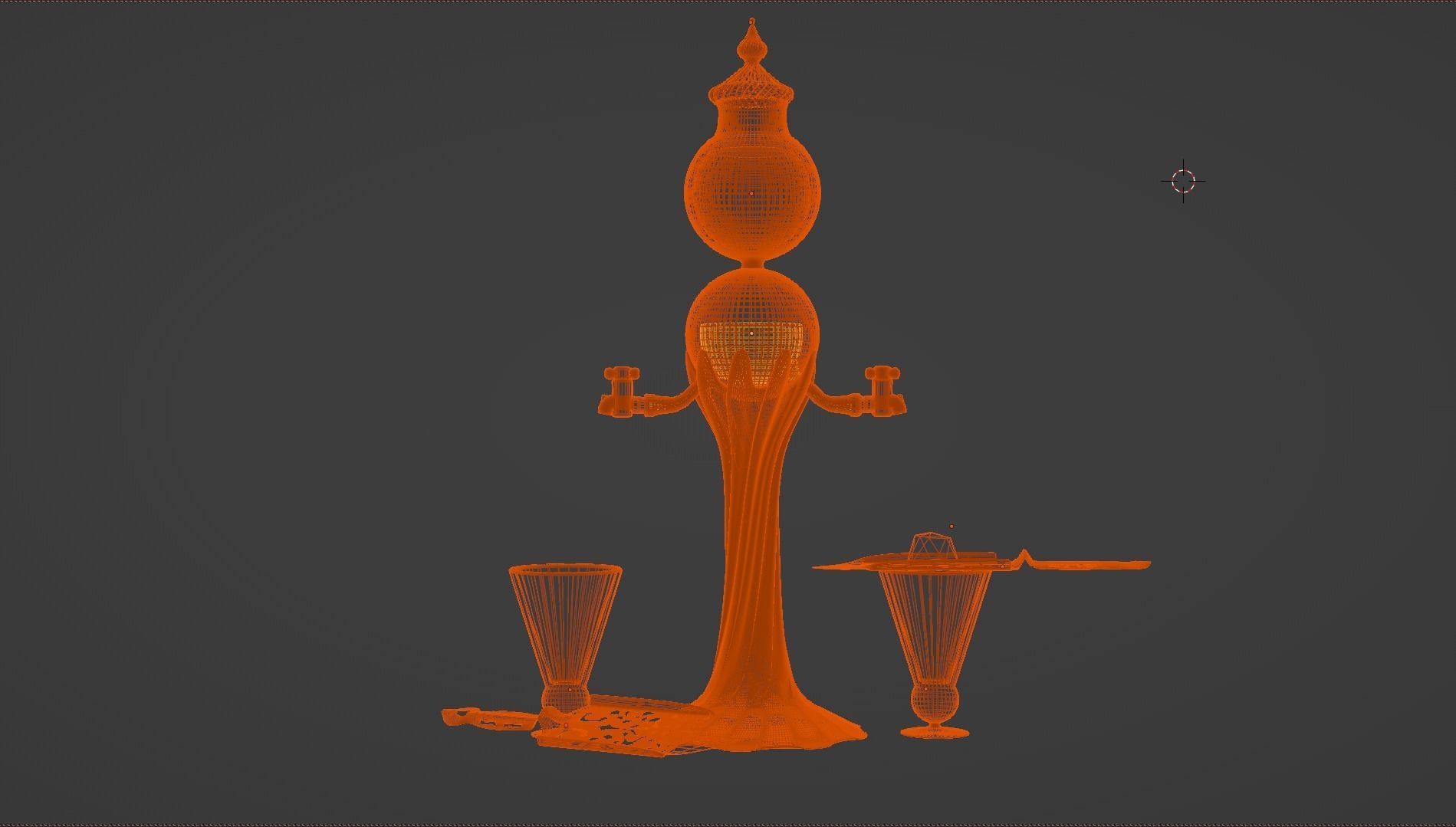 Absinthe Decanter Set 3D model | CGTrader