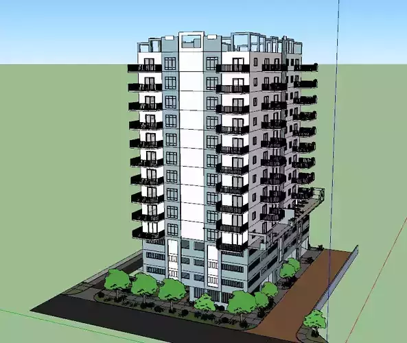 Hi Rise Condo with parking garage and Pool Deck