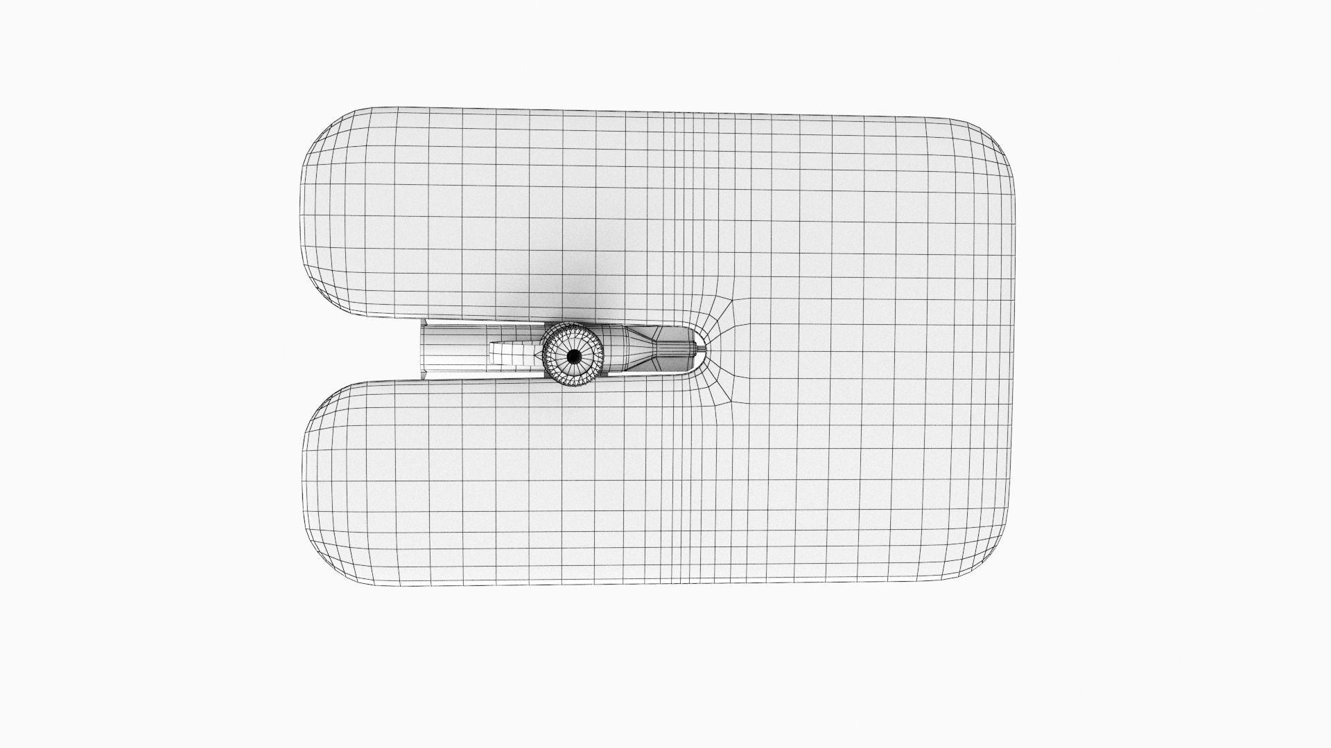 Cannula with sticky plaster Low-poly 3D model_11