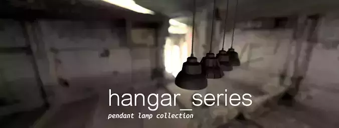 The Hangar Series hanging lamp bundle pack 3D print model