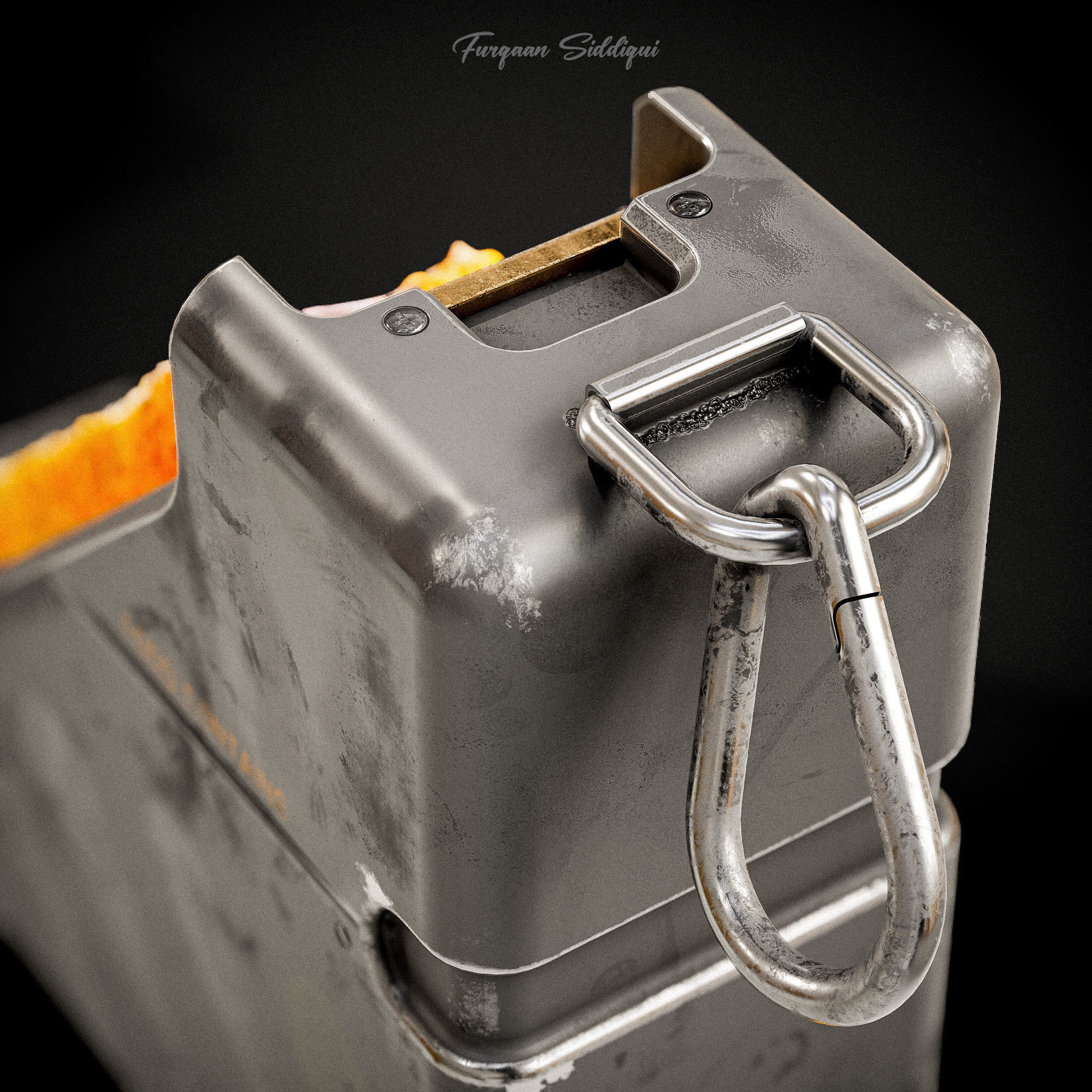 Sci-fi Food Container Low-poly 3D model_14