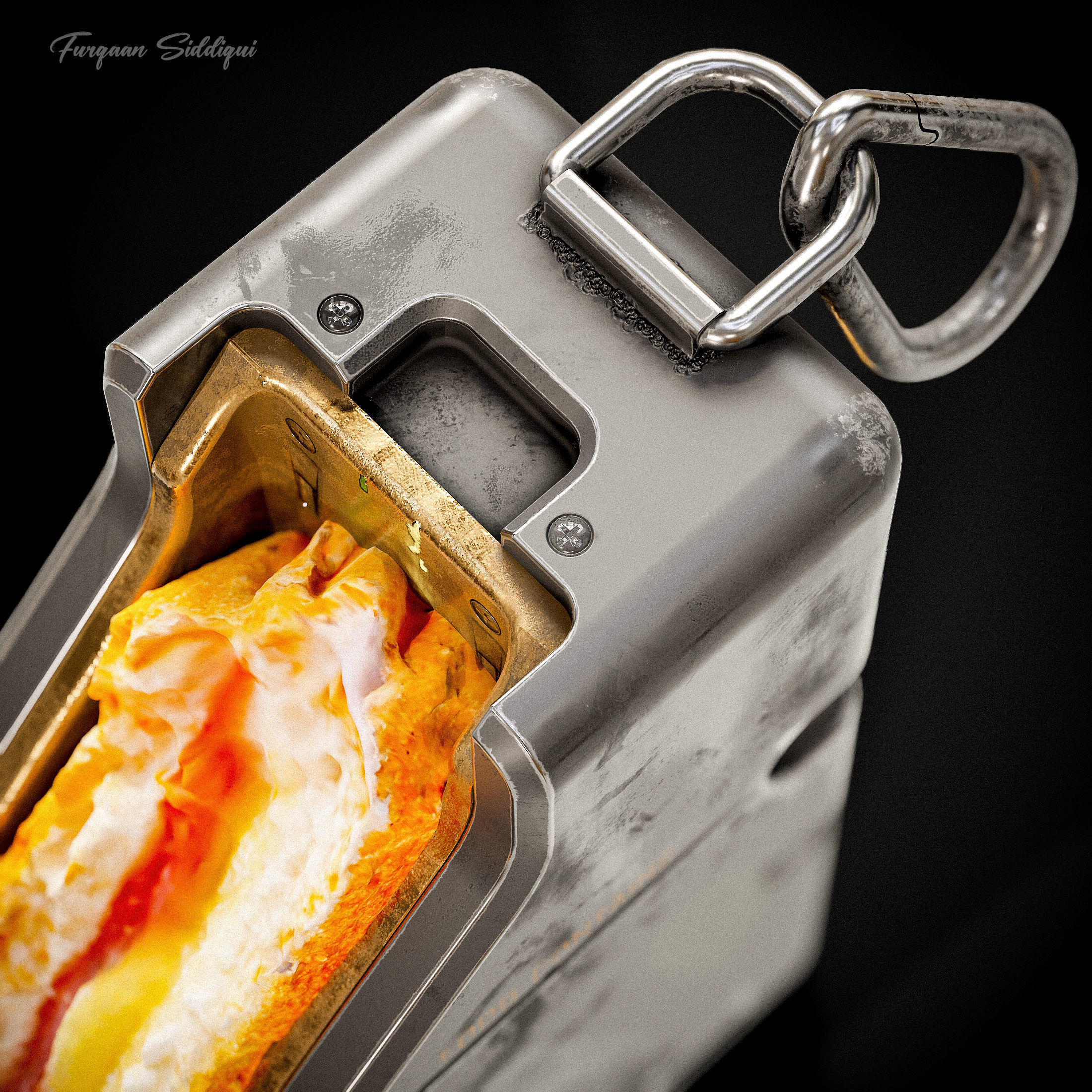 Sci-fi Food Container Low-poly 3D model_8