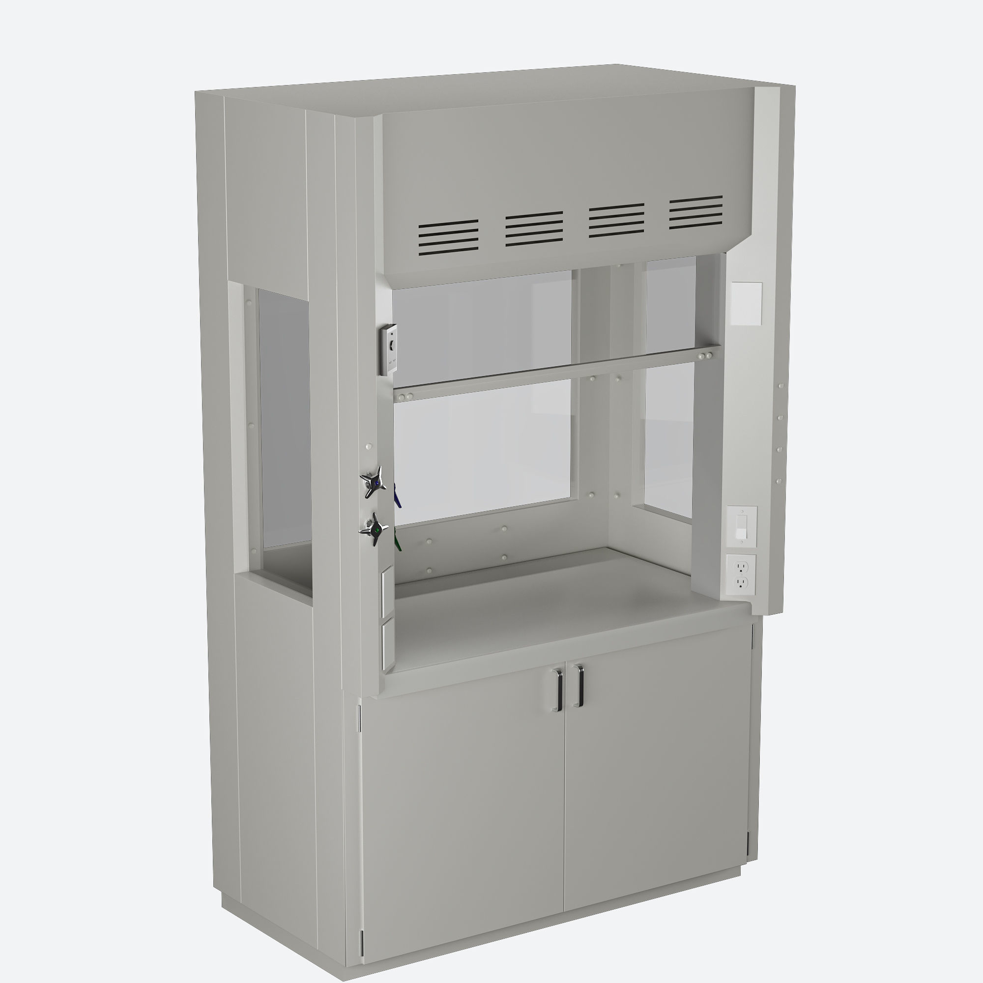 Lab Fume Hood 3D model_2