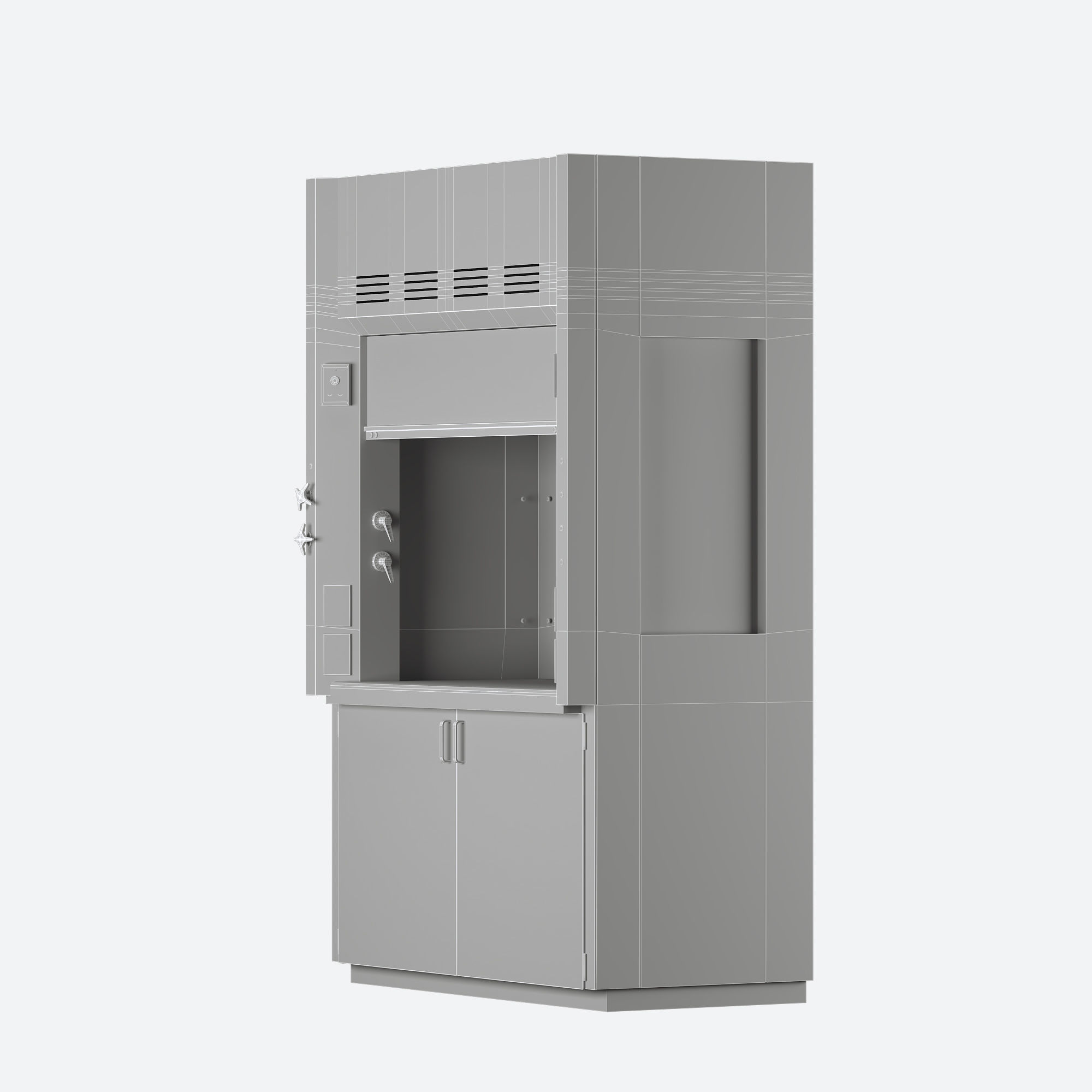 Lab Fume Hood 3D model_8