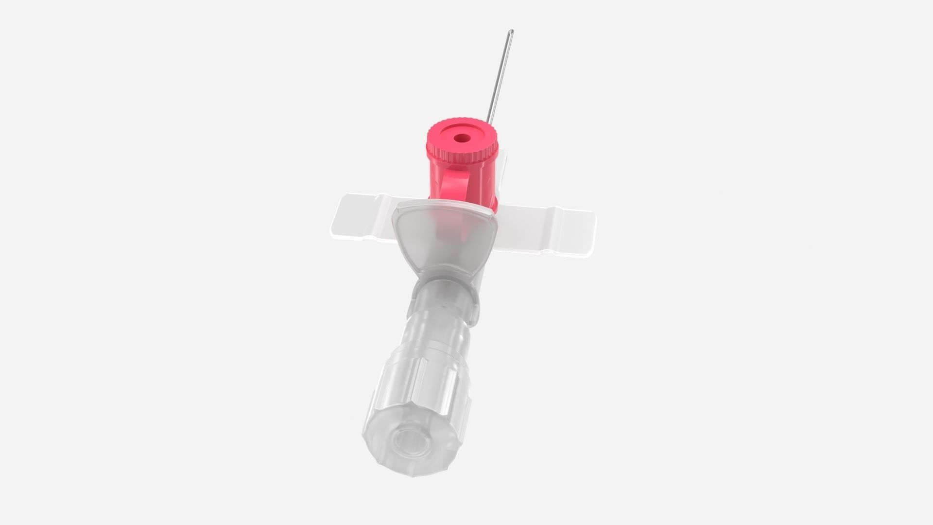 Injected Cannula with sticking plaster Low-poly 3D model_32