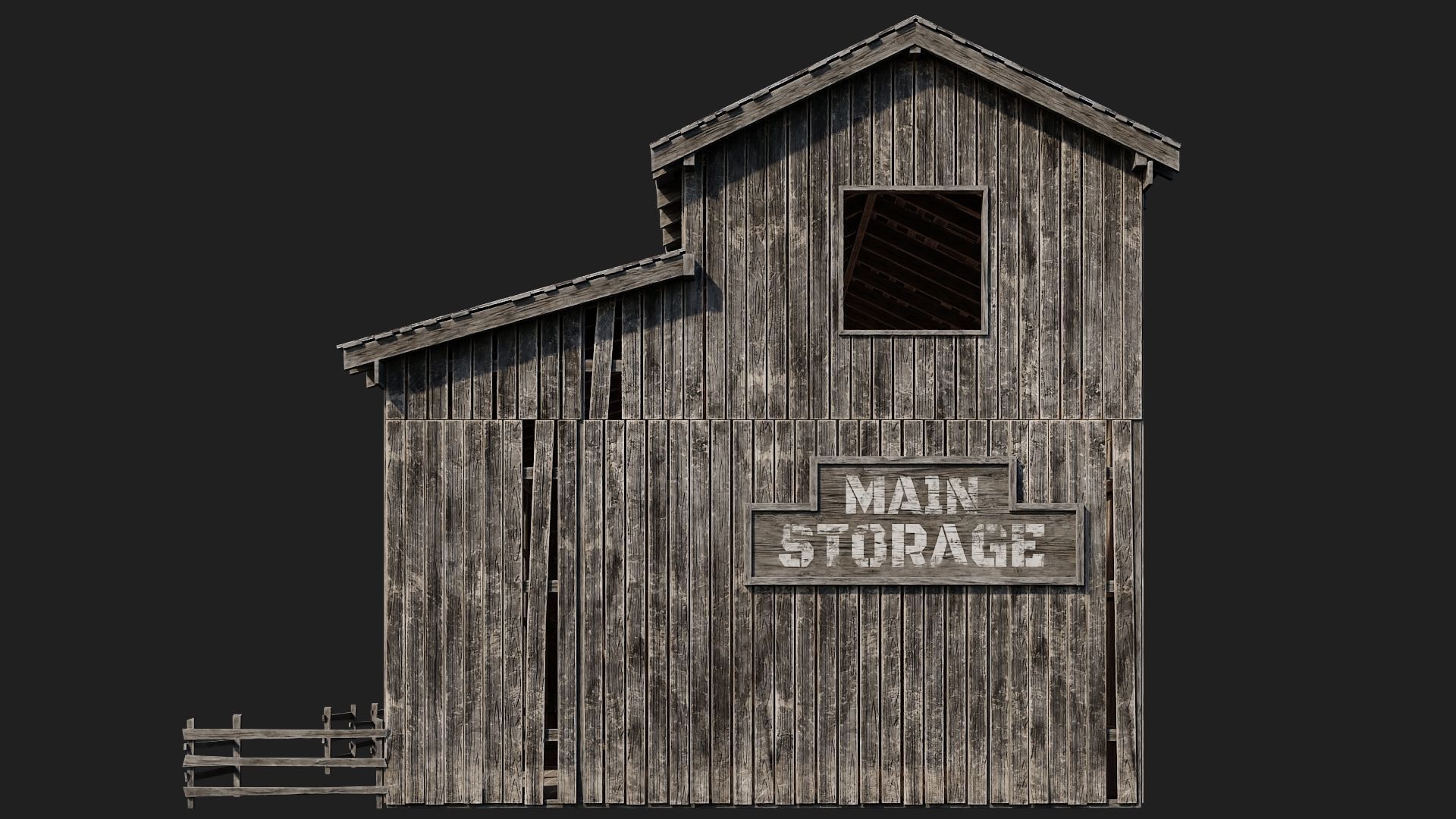 61-62-63-64  - Farm Buildings 4K PBR GameReady Low-poly 3D model_37