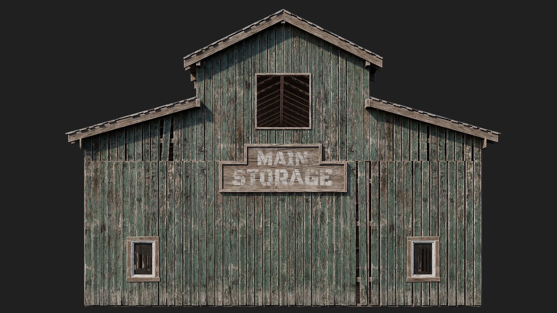 61-62-63-64  - Farm Buildings 4K PBR GameReady Low-poly 3D model_13