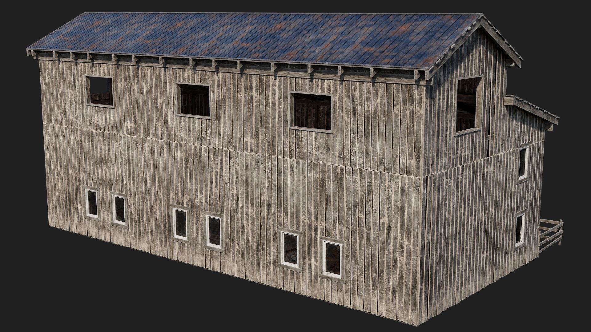 61-62-63-64  - Farm Buildings 4K PBR GameReady Low-poly 3D model_40