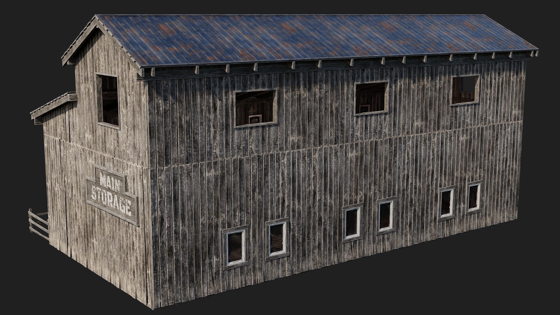 61-62-63-64  - Farm Buildings 4K PBR GameReady Low-poly 3D model_39