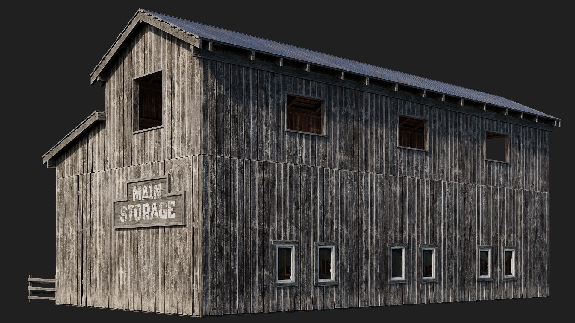 61-62-63-64  - Farm Buildings 4K PBR GameReady Low-poly 3D model_34
