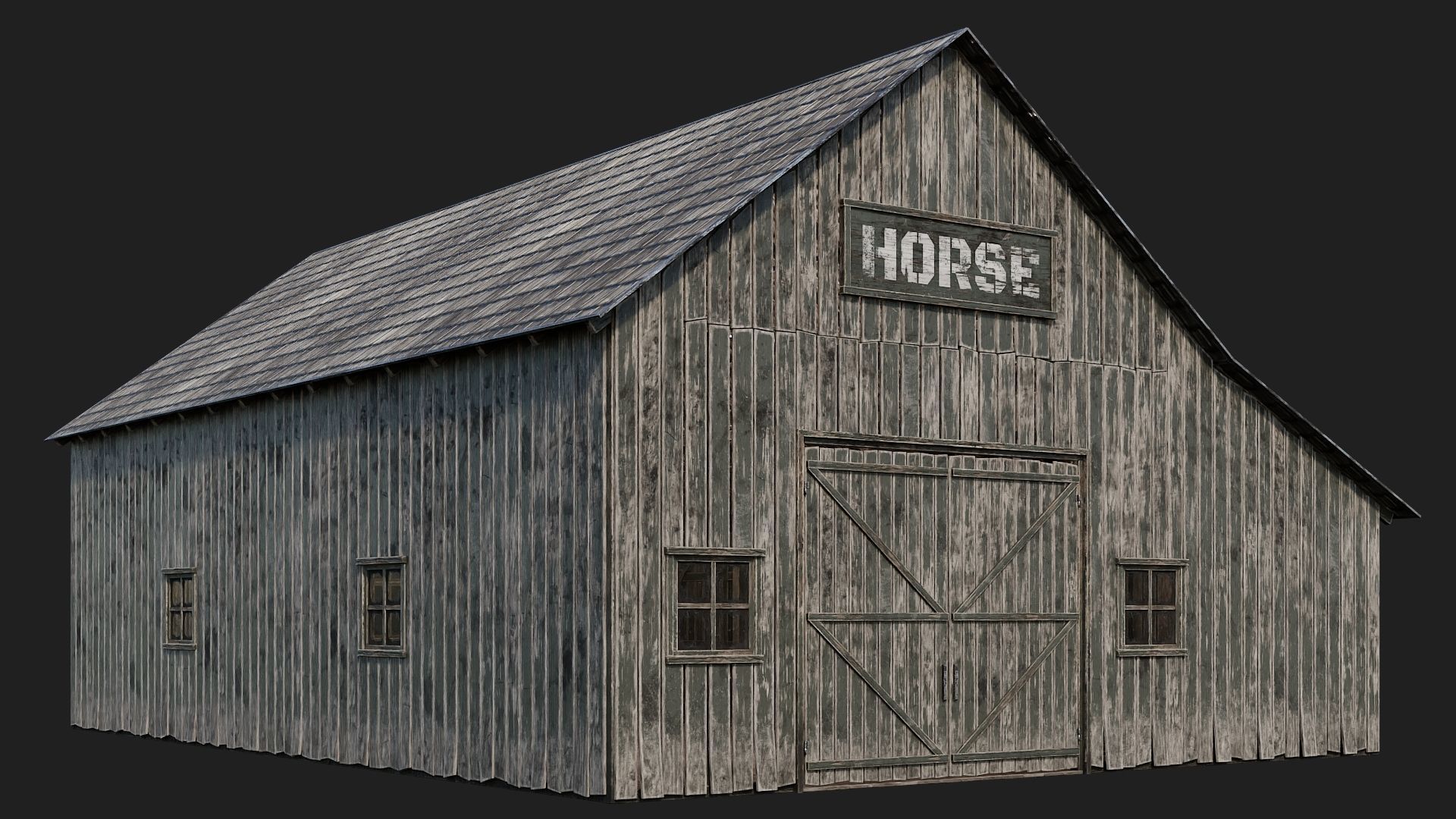 65-66-67-68 - Farm Buildings 4K PBR GameReady Low-poly 3D model_3