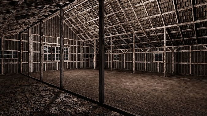 65-66-67-68 - Farm Buildings 4K PBR GameReady Low-poly 3D model 7