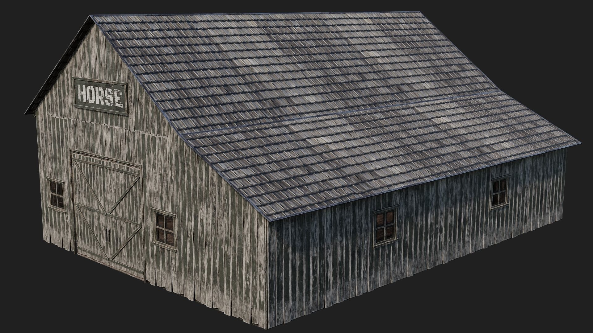 65-66-67-68 - Farm Buildings 4K PBR GameReady Low-poly 3D model_31