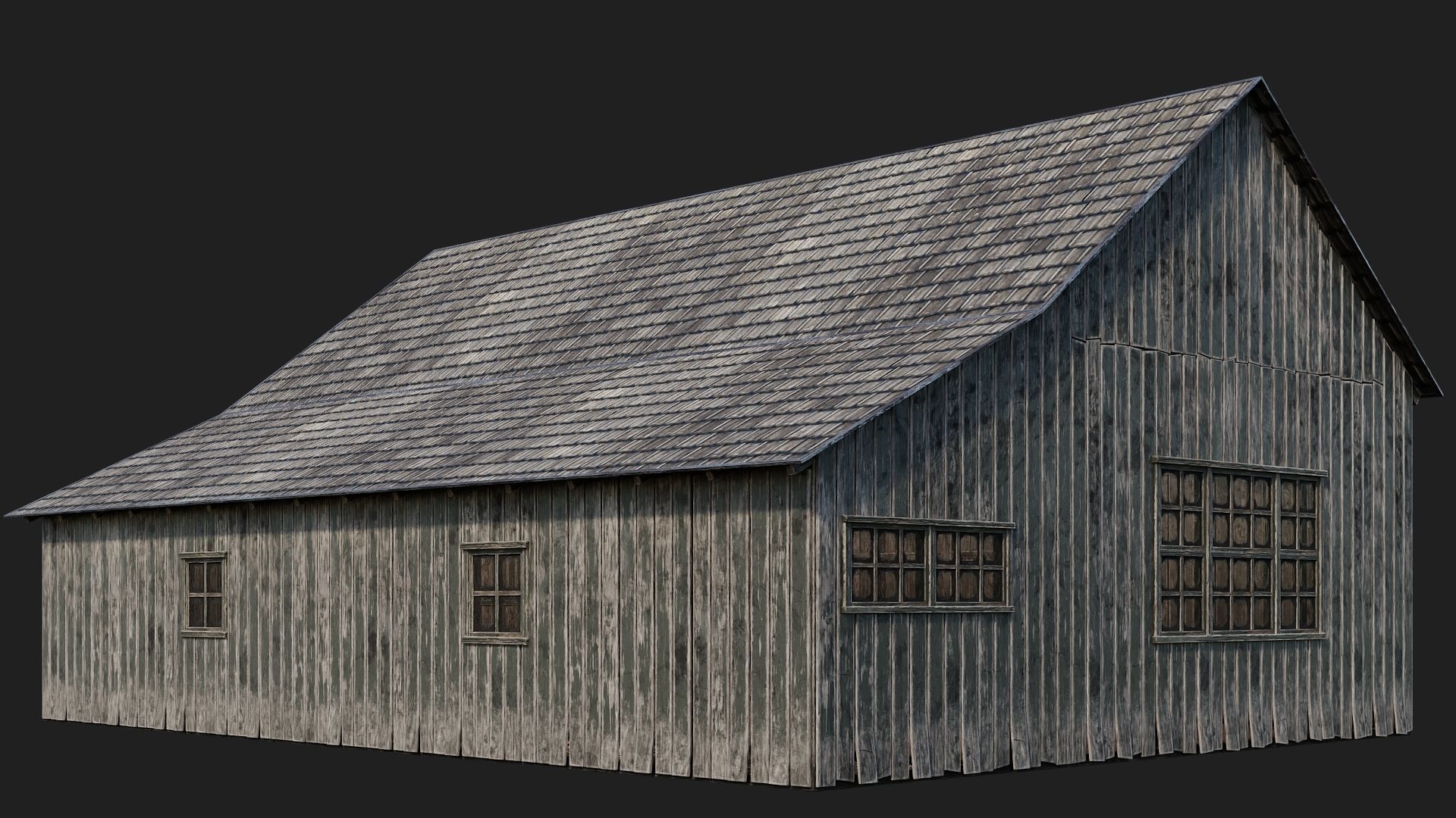 65-66-67-68 - Farm Buildings 4K PBR GameReady Low-poly 3D model_27
