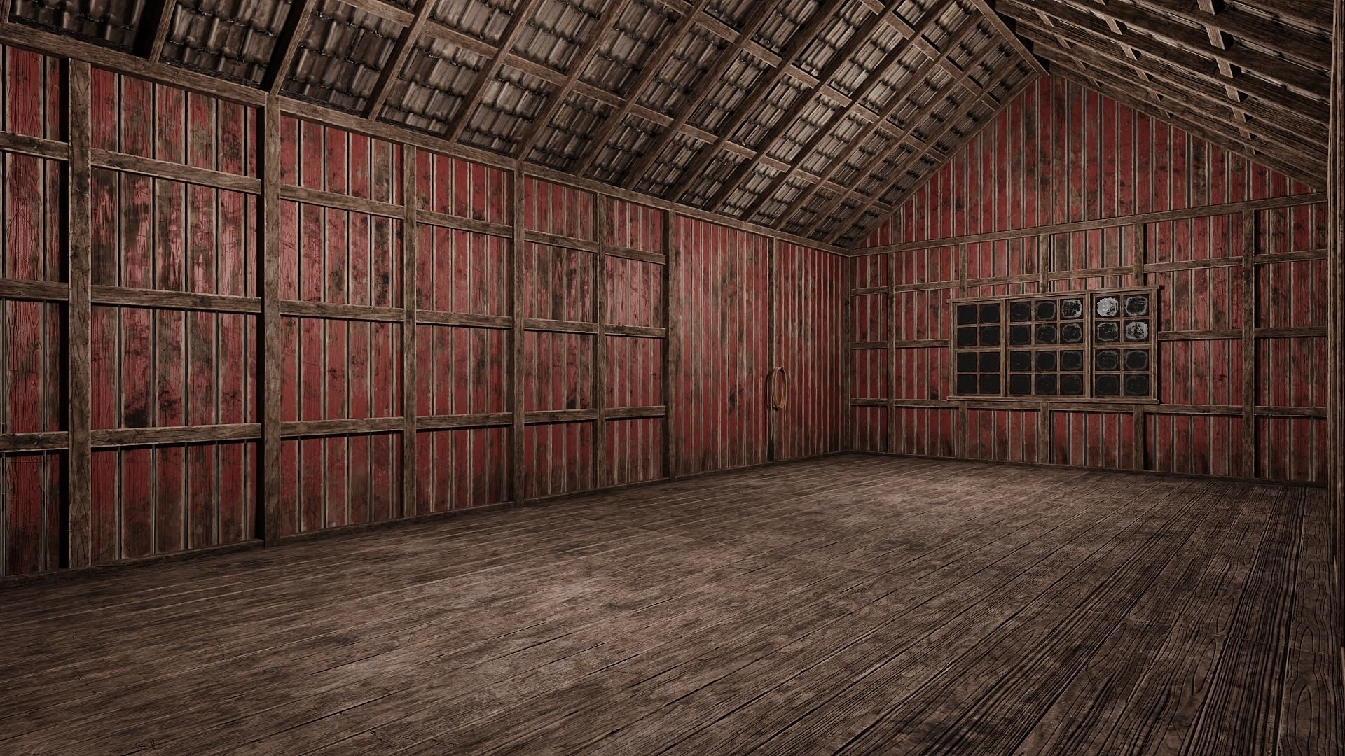 65-66-67-68 - Farm Buildings 4K PBR GameReady Low-poly 3D model_8