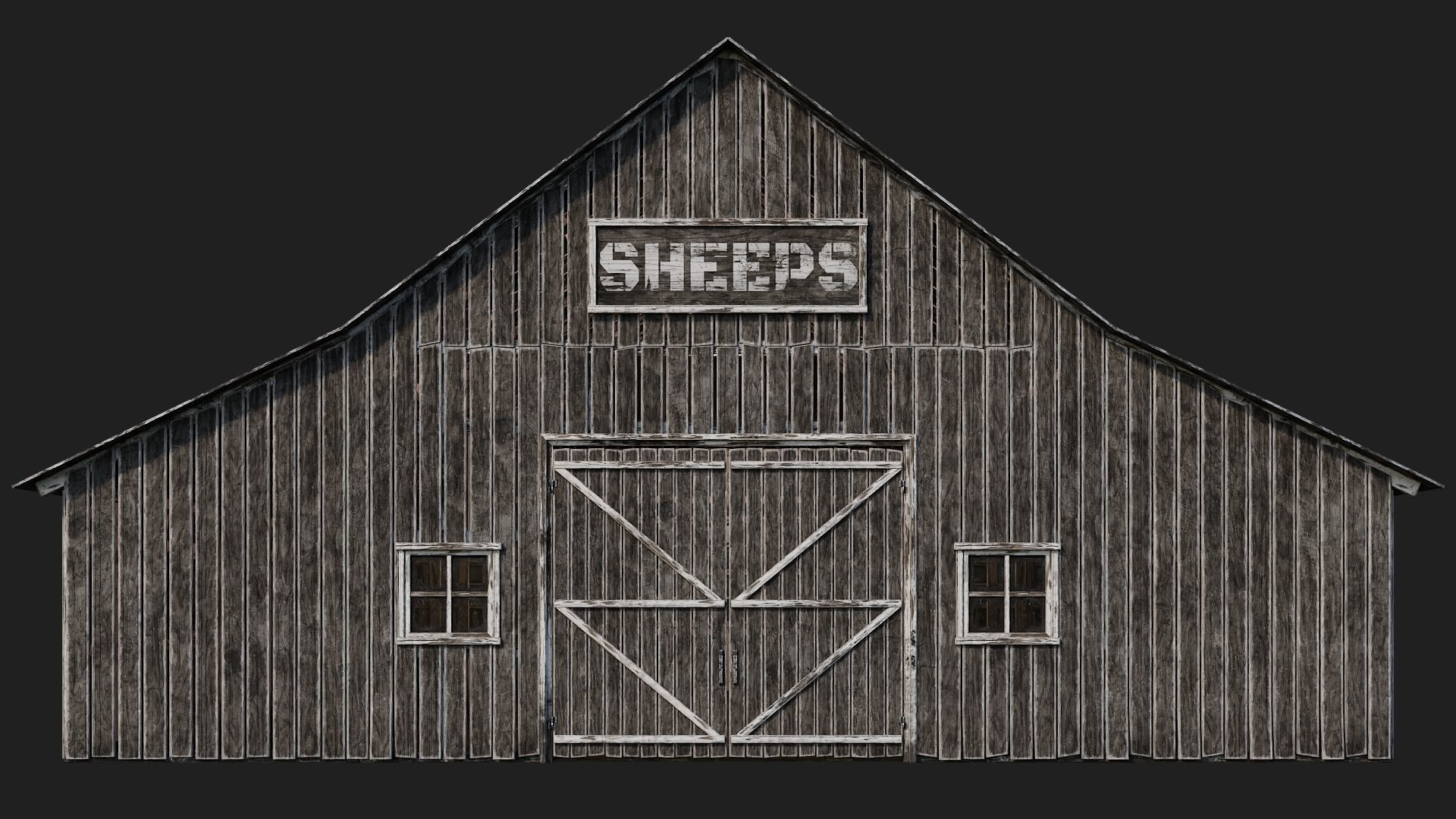 65-66-67-68 - Farm Buildings 4K PBR GameReady Low-poly 3D model_21
