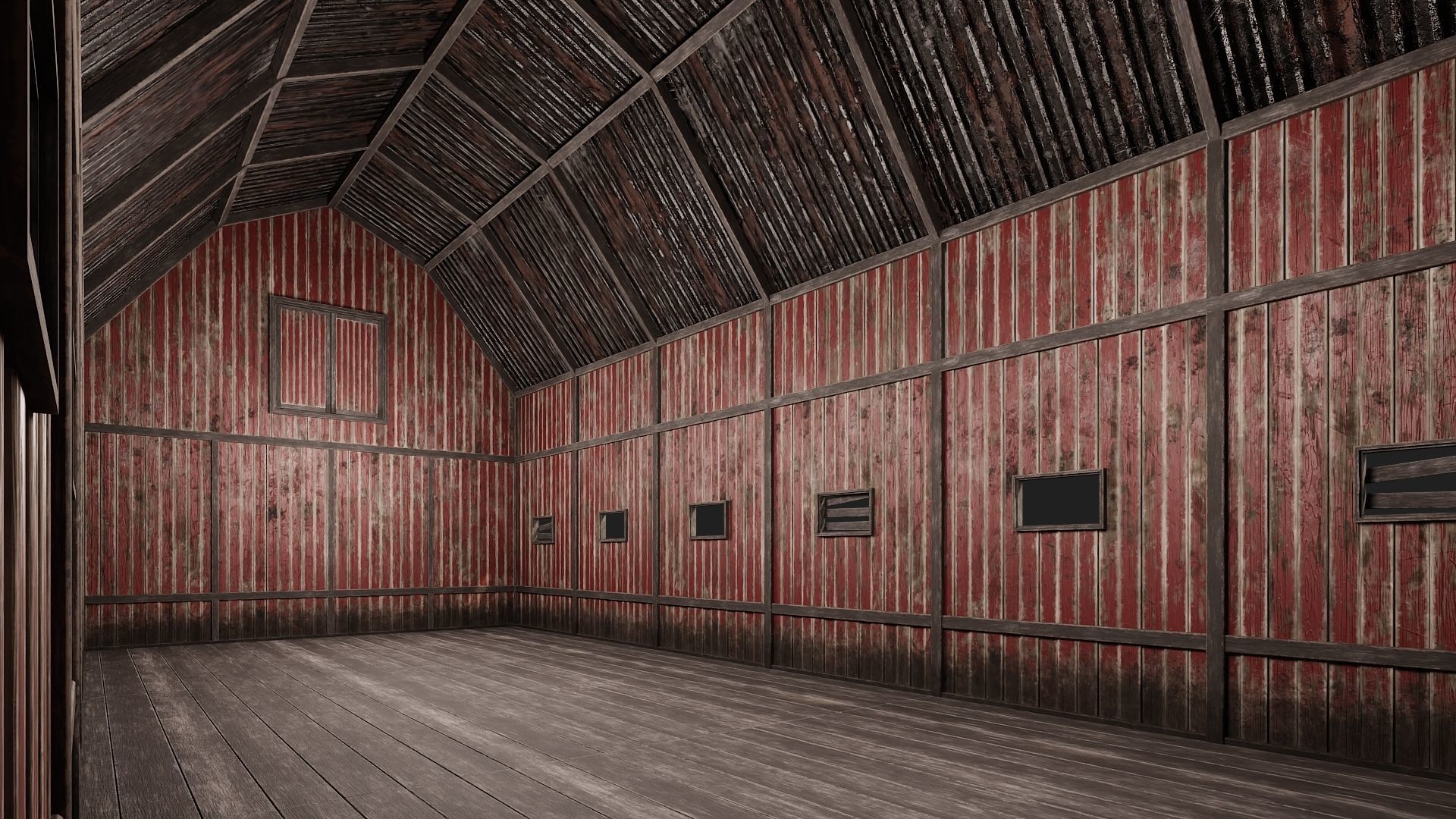 69-70-71-72 - Farm Buildings 4K PBR GameReady Low-poly 3D model_19