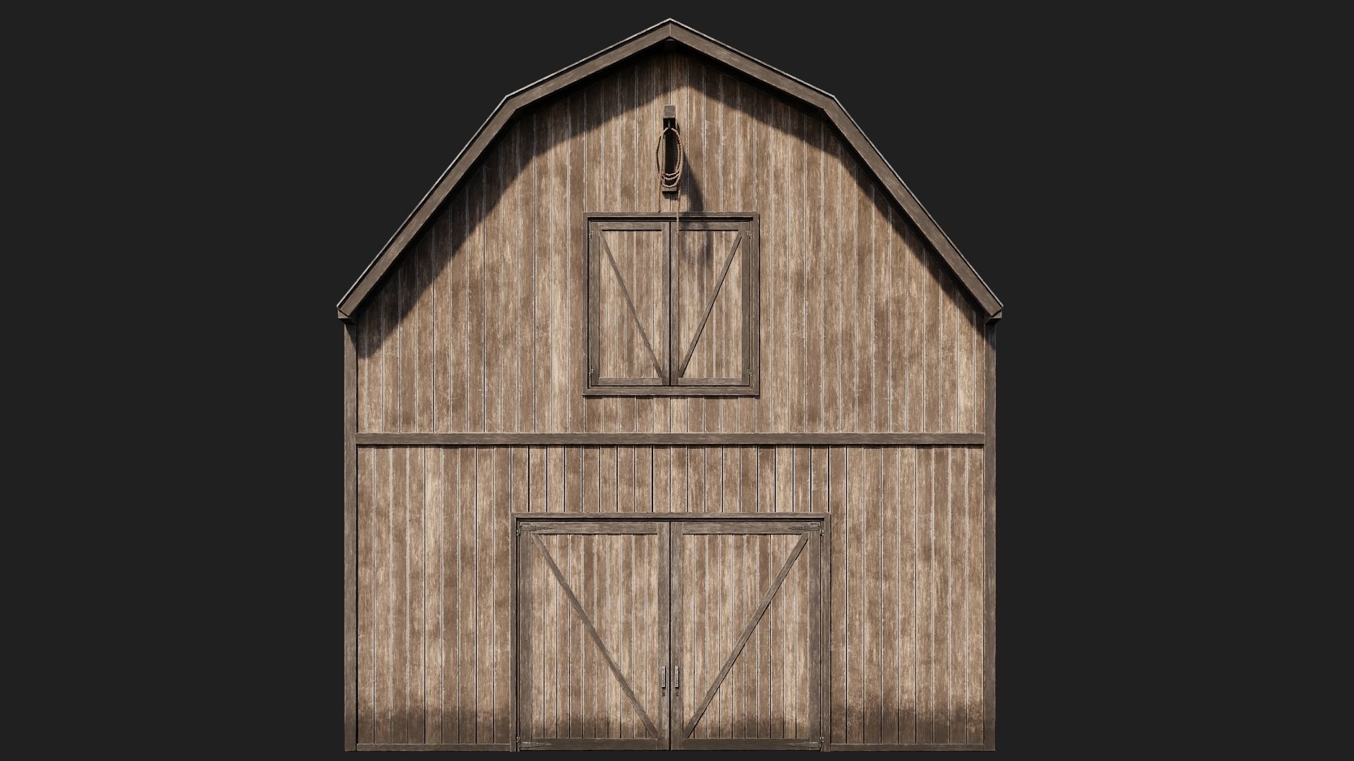 69-70-71-72 - Farm Buildings 4K PBR GameReady Low-poly 3D model_36