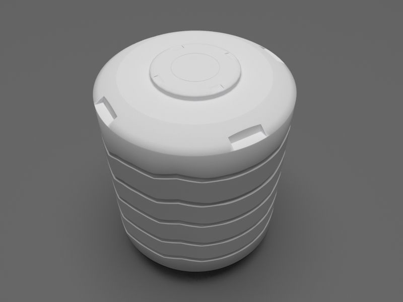 water tank 3D model_2