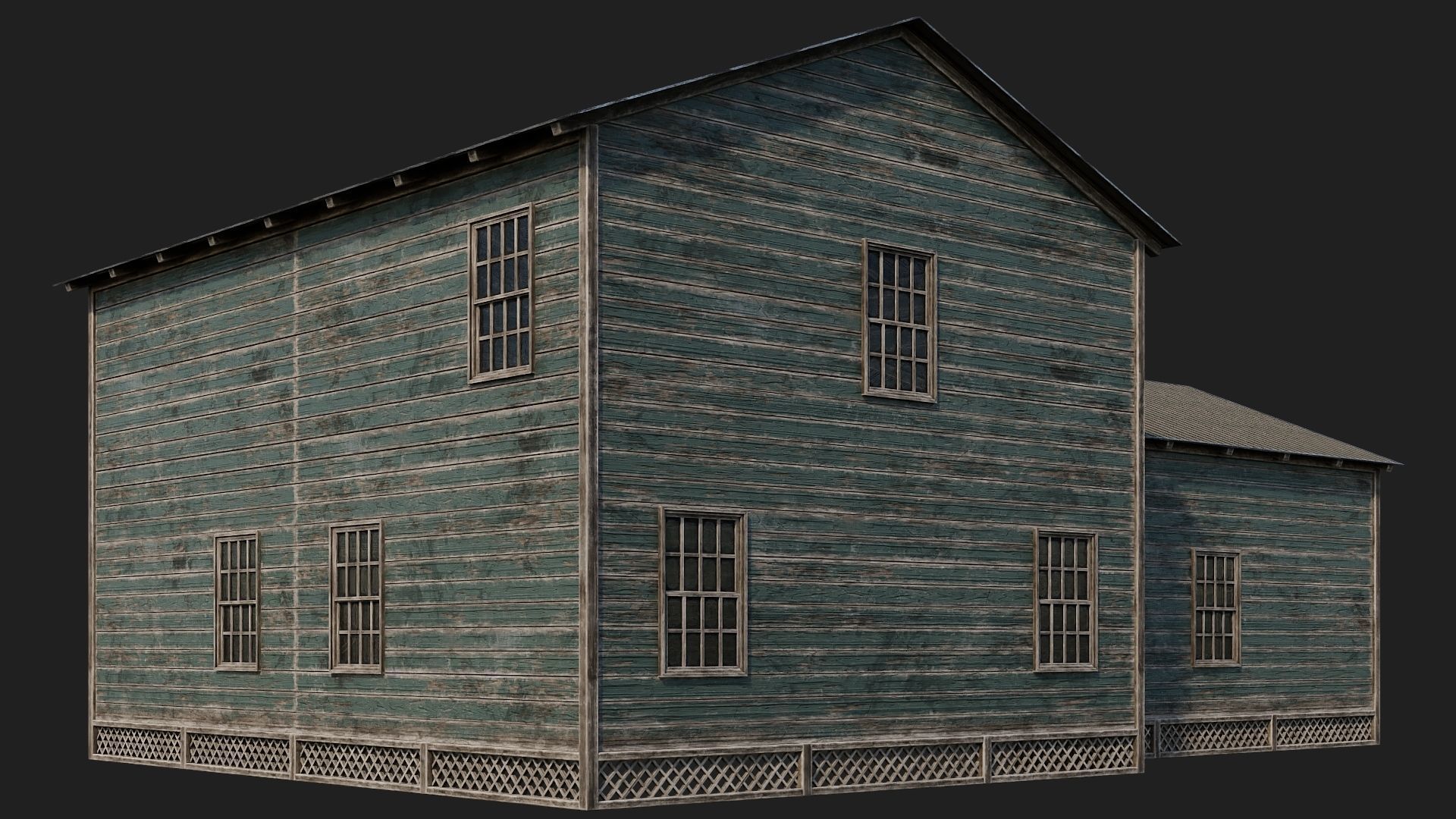 73-74-75-76 - Farm Buildings 4K PBR GameReady Low-poly 3D model_28