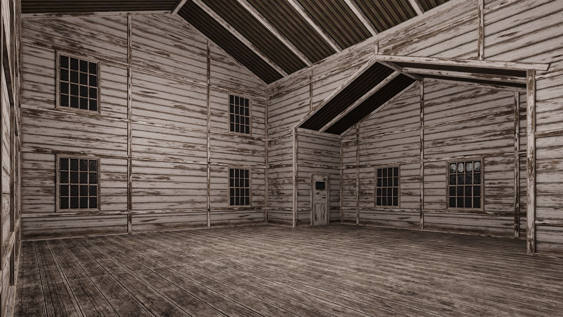 73-74-75-76 - Farm Buildings 4K PBR GameReady Low-poly 3D model_5